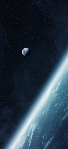 an artist's rendering of a distant object in the sky above earth, as seen from space