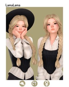 Прическа Джейни - LAMA LAMA | Boosty Sims 4 Cc Princess Shoes, Ts4 Hair, Sims 4 Tsr, Sims 4 Challenges, Sims 4 Characters, Sims 4 Mm