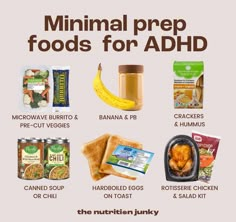 an ad for the nutrition junk is shown with images of food and drinks