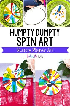 the humpty dumppy spin art project for kids