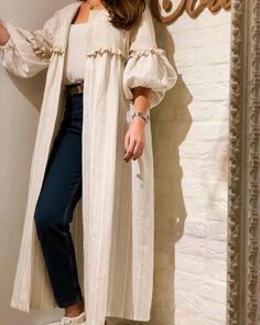 Manto Mezon, Outfit Abaya, Persian Fashion, The Cardigans, Mode Kimono, Iranian Women Fashion, Trendy Dress Outfits