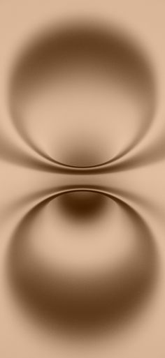 an abstract image of two circles in brown