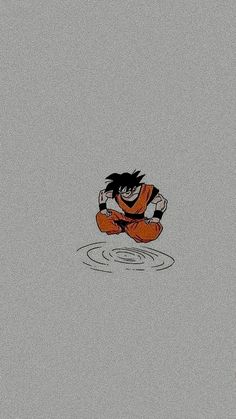 an animated image of a boy sitting in the water