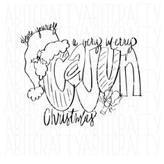 an image of the word merry christmas with santa's sleigh