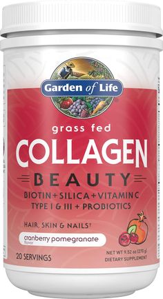 PRICES MAY VARY. COLLAGEN POWDER FOR WOMEN AND MEN WITH VITAMINS AND PROBIOTICS: Support radiant skin, gorgeous hair and beautiful nails with Grass Fed Collagen and Organic plant based collagen builders biotin, silica and vitamin C, plus a probiotic for optimal digestion COLLAGEN PEPTIDES POWDER: Collagen, the most abundant protein in our bodies, is vital for overall health and appearance; one serving of Collagen Beauty delivers 11g of Collagen Type I and III (no hormones or antibiotics) and 1.5 Supplement Packaging, Cranberry Powder, Collagen Benefits, Beauty Supplements, Collagen Supplements, Collagen Powder, Collagen Protein, Skin Nails, Men Hair