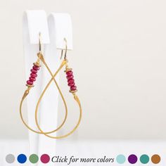 Asymmetrical Teardrop Earrings – Jstar Jewelry Designs Faceted Beads Teardrop Earrings Gift, Gift Teardrop Earrings With Faceted Beads, Droplet Earrings, Stick Earrings, Aqua Chalcedony, Handmade Wire, Large Earrings, Metal Earrings, In The Studio