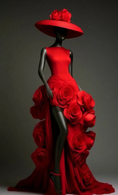 Flower People, Artsy Fashion, Crazy Dresses, Gown Inspiration, Black Love Art, African Wear, Ball Gown Dresses, Doll Clothes Patterns, Flower Dresses