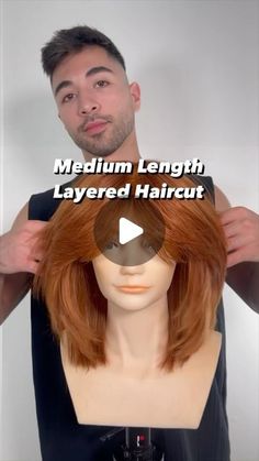 Medium Length Hair Styles Layers, How To Layer Hair Step By Step, Medium Length Haircut Tutorial, Hair Cuts Tutorial Step By Step, Med Length Layered Haircuts, Step With Layer Haircut, Step Haircut For Medium Hair, Stepped Haircut