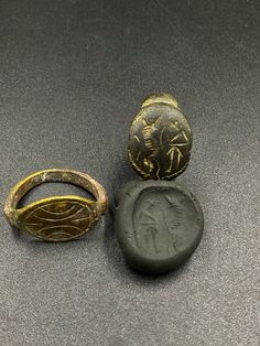 The Lot Of Total 2 Beautiful Bronze Rings With Unique Intaglio Seal Stamp Engraved (Carved)On Rings Probably From Ancient Sasanian Empire Civilizations. Originated From Central Asia. The Ring Intaglio Seal Stamp Is Imprinted On Wet Clay For Better View In The Pictures . Rare Ancient Bronze Jewelry Ring . Best Item For Collections and Study . Fast and Free Shipping World Wide. Antique Carved Engraved Ring For Ceremonial Use, Traditional Ceremonial Intaglio Jewelry, Oval Ceremonial Carved Jewelry, Ancient Style Engraved Ceremonial Jewelry, Ancient Oval Engraved Jewelry, Traditional Carved Ceremonial Rings, Traditional Carved Rings For Ceremonial Occasions, Traditional Carved Yellow Gold Rings, Traditional Oval Jewelry With Antique Finish