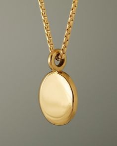 Dutch Coin Pendant by George Rings circle coin round gold pendant solid 18k gold Classic Jewelry With Smooth Bezel Round Pendant, Minimalist Jewelry With Smooth Bezel Round Pendant, Timeless Round Pendant Jewelry With Box Chain, Timeless Jewelry With Round Pendant Box Chain, Timeless Jewelry With Box Chain And Round Pendant, Luxury Jewelry Brands, Simple Face, So Satisfying, Coin Ring