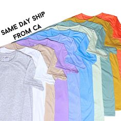 Introducing our 80% polyester, 20% cotton blank t-shirts that feel like ringspun cotton and print like a dream!  These shirts are excellent for Sublimation, Cricut or Heat Press, and are perfect for DIY personalization.  Our light weight t-shirts weigh 4.72 oz., and are made from breathable fabric that is designed to keep you feeling cool and comfortable all day long. Each shirt features a classic crew neck with double needle hems, and an easy-to-remove tear-away label. Plus, each shirt comes in Short Sleeve T-shirt With Heat Transfer Vinyl For Summer, Unisex Crew Neck T-shirt With Heat Transfer Vinyl, Summer T-shirt With Heat Transfer Vinyl, Short Sleeve, Summer T-shirt With Heat Transfer Vinyl, Basic Cotton Short Sleeve With Sublimation Design, Sublimation Shirts, Sublimation Cricut, Polyester Shirt, Blank T Shirts