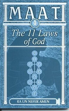 the book cover for maai, the 11 laws of god