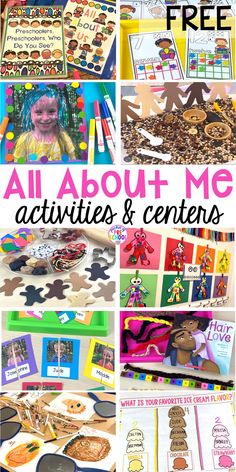 all about me activities and centers for kids