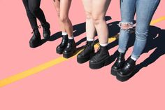 Gang Aesthetic, Girl Gang Aesthetic, Ochako Uraraka, Local Girls, Girl Gang, Girl Power, Passion For Fashion, Character Shoes, All Black Sneakers