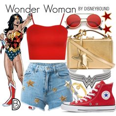 Get the look! Not a Disney character, but I’m so excited for this movie! Wonder Woman Inspired Outfits, Wonder Woman Outfit, Princess Inspired Outfits, Disney Princess Outfits, Cute Disney Outfits