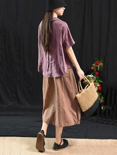 Sku CY-!27357 Material >50%Cotton Style Loose , A-line , Plus Size Occasion Casual , Vintage Seasons Summer Type Skirts Bottoms Color COFFEE,BLACK,WHITE Size FREE SIZE Size chart: Please consult the size chart we provide for this item's measurements to help you decide which size to buy. Please note: There may be 1-3cm differ due to manual measurement. CMINCH Cm Waist Hips Length FREE SIZE 106 116 76 Casual A-line Bottoms For Day Out, Casual A-line Solid Color Bottoms, Casual A-line Bottoms In Solid Color, Casual A-line Workwear Bottoms, Casual A-line Bottoms With Buttons, Coffee Black, Color Coffee, Linen Skirt, Vintage Casual