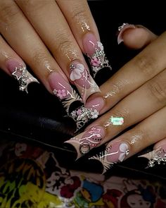 Corset Nails, Graffiti Nails, Punk Nails, My Boards, Nails Design With Rhinestones, Grunge Nails