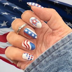 Flag Time | Color Crush Nails April Nails, July Nails, Pastel Nails, Color Crush, Nail Ideas, 4th Of July, Fashion Beauty, Flag