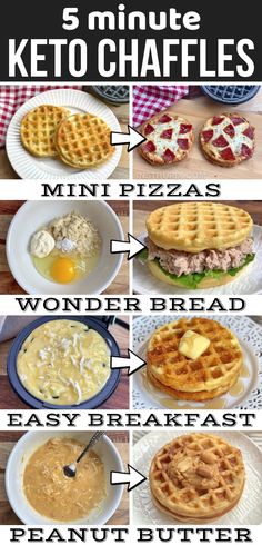 the steps to make keto waffles for breakfast