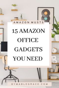 15 Amazon Office Gadgets You Need Office Needs List, Office Desk Decor Ideas At Work, Best Office Supplies, Office Must Haves From Amazon, Desk Must Haves Office, Home Office Essentials List, Must Have Office Accessories, Amazon Desk Finds, Home Office Necessities