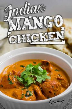 Mango chicken Indian curry authentic recipe Indian Mango Chicken, Chicken Indian, Mango Chicken Curry, Chicken Thights Recipes, Indian Mango, Mango Curry, Mango Chicken, Parmesan Recipes, Curry Dishes