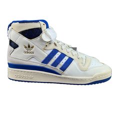 Adidas Men's Forum 84 Hi Cloud White Team Royal Blue Shoes Fz6300 Men's Sizes 10 - 13 New With Box. Follow Us! We List Lots Of New Shoes And Athletic Wear Daily! We Box Ship All Items Asap On The Same Business Day Until 12pm Est! Adidas Blue Mid-top Sneakers, Blue Mid-top Adidas Sneakers, Adidas Blue High-top Sneakers With Boost Midsole, Adidas Blue High-top Skate Shoes, Blue Adidas High-top Sneakers, Blue Adidas Logo High-top Sneakers, Adidas Blue Mid-top Basketball Shoes, Blue Adidas Basketball Shoes With Round Toe, Blue Adidas Basketball Shoes