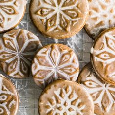 iced cookies with icing on a cooling rack