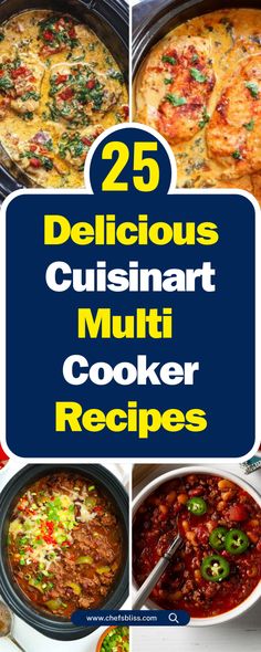 the 25 delicious cuisinent mutt cooker recipes are featured in this collage