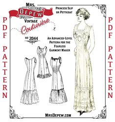 an advertisement for a vintage dress pattern