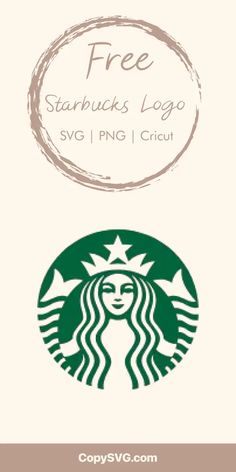 the starbucks logo is shown in green and white, with an image of a woman's face on it