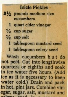 an old recipe for ice cream