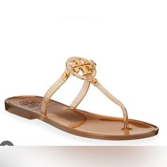 Luxury Authentic Beach Summer Mini Miller Flat Thong/Sandals -Tb Iconic Collection, Reimagined, Tory Burch's Mini Miller Flat Thong/Sandals Are Punctuated W/Sig Double T Logo Medallion,Durable & Waterproof, Perfect For Pool Or Beach -Just In Time For Spring/Summer, Vacation -“Tpu Is Better Than Pvc In Softness And Elasticitytpu Will Rebound After Stretching, While Pvc Basically Cannot” -Tpu Upper -Thong Toe -Slip-On Style -Tory Burch & Signature Double T Logo Embossed On Insole -Low Heel About .5” H -Raised Signature Double T Logo On Outsole For Traction, Also Ribbed Texture Under Heels For Traction -Mine Is The Brown That’s Sold Out Everywhere -Size 8m,Box Has 8,Tb Always Does Th Designer Flat Flip Flops For Beach, Designer Open Toe Flip Flops For Beach, Designer T-strap Sandals For Summer Beach, Designer Flip Flops For Summer Vacation, Designer Flip Flops For Beach, Designer Summer Flip Flops For Vacation, Designer Toe Post Sandals For Beach, Designer Flip Flops For Spring Beach Season, Designer Flip Flops For Beach In Spring