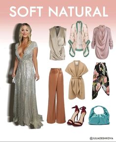 Soft Natural Kibbe Outfit Edgy, Soft Natural Kibbe Celebrities, Natural Romantic Style