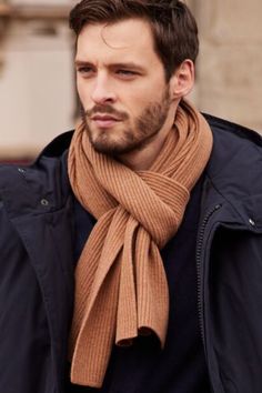 Stay warm and stylish this winter with scarves designed for comfort and flair, whether you prefer bold patterns or classic neutrals. Ways To Wear Scarves, Scarf Aesthetic, David Beckham Style, Scarves For Men, Men Scarf, Scarves Winter, Ways To Wear A Scarf, Men's Scarf, Monochrome Fashion