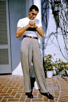 Not Your Average Gentleman Spiritual Fashion, 50s Outfits, Tyrone Power, Fashion 50s, Vintage Mens Fashion, Men Fashion Casual Outfits