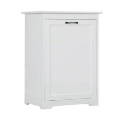 a white cabinet with two doors and drawers