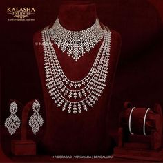 Telugu Jewellery, Diamond Jewlery, Bridal Jewellery Inspiration, Real Diamond Necklace, Outfits Indian, Expensive Diamond, Beaded Necklace Designs, Jewellery Inspiration