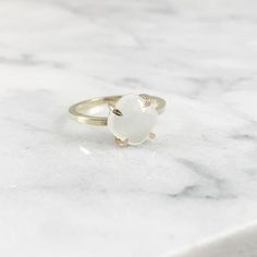 White Moonstone Cushion Cut Prong Setting Ring (Gold Sterling Silver Rose Gold June Birthstone Squar Minimalist Moonstone Ring For Healing, Healing Minimalist Moonstone Ring, Minimalist Moonstone Ring With Natural Stones For Wedding, Minimalist Moonstone Ring For Wedding, Minimalist Moonstone Ring With Natural Stones, Minimalist Moonstone Ring With Natural Stones As Gift, Minimalist Natural Stone Moonstone Ring As A Gift, Minimalist Natural Moonstone Ring As Gift, Minimalist Gemstone Rings For Healing