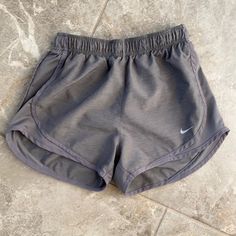 Nike Shorts Medium To Dark Grey Running Shorts New Without Tags Xsmall Nike Workout Bottoms With Pockets, Nike Gray Bottoms With Elastic Waistband, Nike Bottoms With Built-in Shorts In Gray, Nike Gray Bottoms With Built-in Shorts, Grey Nike Shorts, Nike Short, Shorts Nike, Grey Nikes, Fit Check