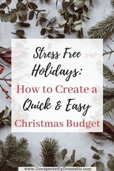 Learn how to create a Christmas budget this year! Use this free Christmas budget planner to set up a holiday budget this year so you can have a debt free Christmas. #christmas2018 #stressfreeholidays #christmasbudget #christmasbudgetplanner #UnexpectedlyDomestic Cheap Diy Christmas Gifts, Christmas Budget, Frugal Christmas, Cut Expenses, Cheap Christmas, Earn More Money