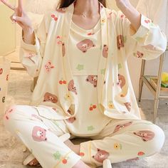 Buy from our official store, The Long Postpartum Affordable Pajama Sets Women that comes with a top, jacket, and long pants and are made with lightweight, breathable pure cotton material that keeps you relaxed without weighing you down!! We are passionate about fabric and textile materials and have thus created the best, most comfortable yet practical line of pajamas. This loungewear is all you need to help relax at home. They are soft and easy to touch which projects versatility and effortless Stay At Home Outfits, Lounging Outfit, At Home Outfits, Body Condition, Pajama Set Women, Pajama Sets, Long Pants, Stretchy Material, Official Store