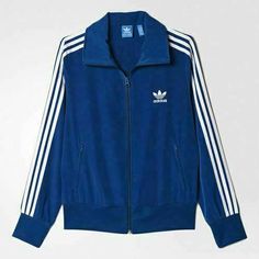 * Adidas AY8391 Women Originals Firebird Track TOP jacket *   Size : XS color: blue Material : polyester 100% Condition : Brand New Brand :  Adidas®  WOMEN'S SIZE CHART Order size XS S M L 85 90 95 100 Height(cm) 160~165 165~170 170~175 175~180 Shirts / Dresses Bust(cm) 86 90 94 98 Pants / Skirts Waist(inch) 26 27 28 29 Pants / Skirts Waist(cm)) 65 68 71 74 Adidas Blue Track Jacket For Streetwear, Blue Three Stripes Track Jacket For Fall, Blue Sporty Winter Outerwear, Blue Sporty Hooded Outerwear, Sporty Blue Winter Outerwear, Blue Stripe Outerwear For Streetwear, Blue Streetwear Outerwear With Three Stripes, Blue Sportswear Windbreaker For Spring, Blue Spring Sports Outerwear