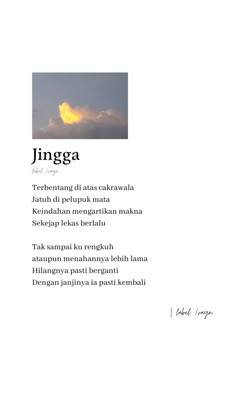 an advertisement with the words lingga written in black and white, on a white background