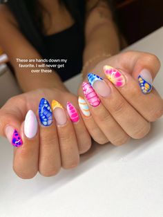 Beachy Nails, Stunning Nails, Edgy Nails, Summery Nails, Cute Gel Nails, Vacation Nails, Girls Nails, Manicure Y Pedicure