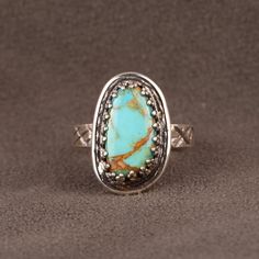 This wonderfully hand crafted Fine Gemstone Ring studded with Kingman Turquoise is attractive and admirable, both by the eyes, as well as the heart of any beholder! Get this silver tone classic theme Fine Gemstone Ring and always rejoice the feeling of possessing a work of art. Product & Gemstone Detail: Gemstone: Kingman Turquoise Stone Size: 8x15mm Shape:  Unshape  Color: Blue Kingman Turquoise necklace https://www.etsy.com/shop/Anshik925Silver?ref=seller-platform-mcnav&search_query=necklace K Friendship Day Gifts, Yellow Gold Jewelry, Kingman Turquoise, Turquoise Pendant, Turquoise Earrings, Stackable Rings, 925 Sterling Silver Jewelry, Turquoise Stone, Engagement Gifts