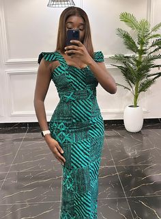 MARTHA Ankara DRESS - African Couture NG | Buy Now on Sellox African Print Long Dresses Designs, Fitting Ankara Dresses, Off Shoulder Asoebi Styles, Chilanga Mulilo Dresses, Kenyan Outfits, Capulana Dress, Off Shoulder Ankara Dress, Chilanga Mulilo, Empress Clothing