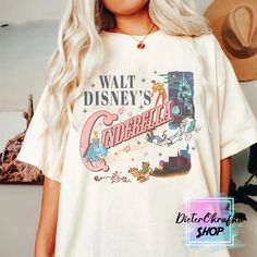 Cinderella Tshirt, Disney Princess Shirt, Cinderella Shirt, Vintage Cinderella, Walt Disney Princesses, Disney 2023, Disney Princess Shirts, Walt Disney Characters, Disney Princess Characters