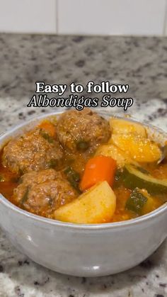 Vanessa on Instagram: "Another soup perfect for the chilly weather 😋 
#easytofollow#recipe#soupseason#albondigas#albondigasoup"