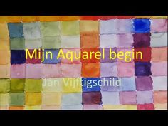 an abstract painting with the words mini aquarel begin