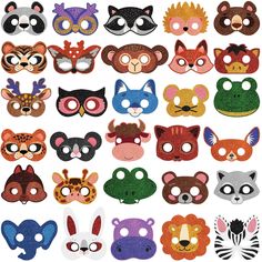 PRICES MAY VARY. Diverse Jungle Themed Masks: you will receive a total of 48 pieces of animal masks for kids with 24 designs, 2 pieces per each design, and 48 pieces of 30 cm ropes, sufficient quantity that can satisfy your various party needs, and diverse animal designs may be just what you need Assorted Cute Animal Design: these jungle animal masks adopt various animal patterns including lion, pig, rhino, monkey, fox, owl, deer, horse, porcupine, bear, elephant, giraffe and so on; They are ful Paper Masks For Kids, Up Party Favors, Safari Theme Birthday Party, Jungle Safari Theme, Animal Masks For Kids, Face Mask For Kids, Paper Masks, Masks For Kids, Animal Face Mask